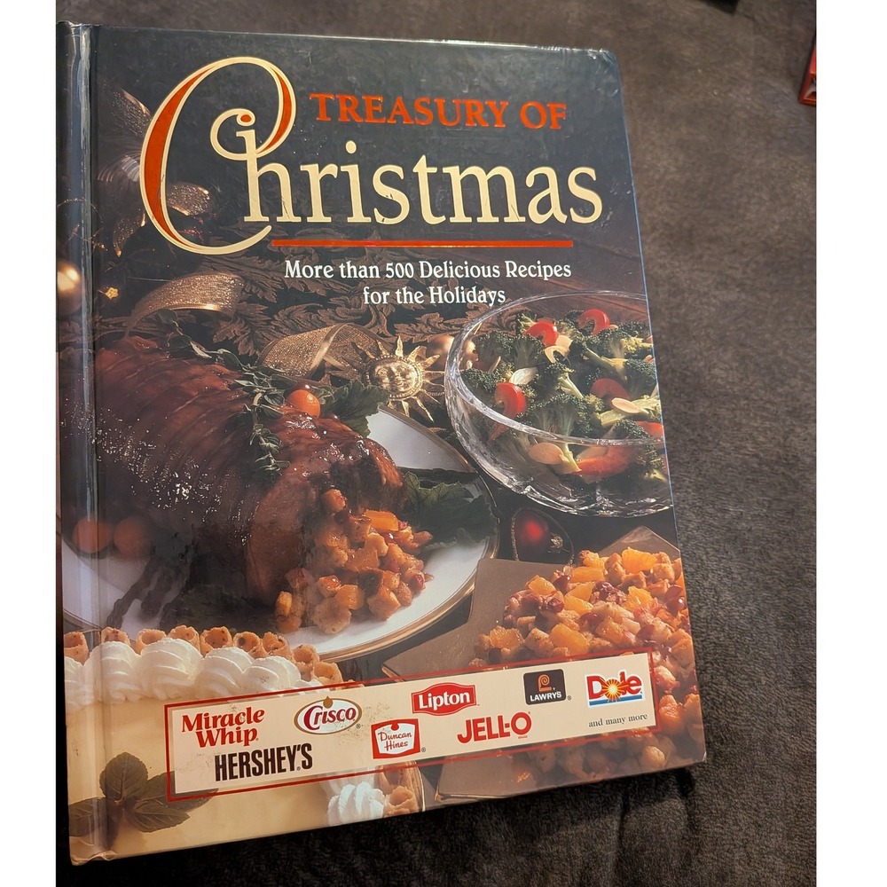 Treasury of Christmas Cookbook 1997 Hardcover 500+ Holiday Brand Name Recipes
